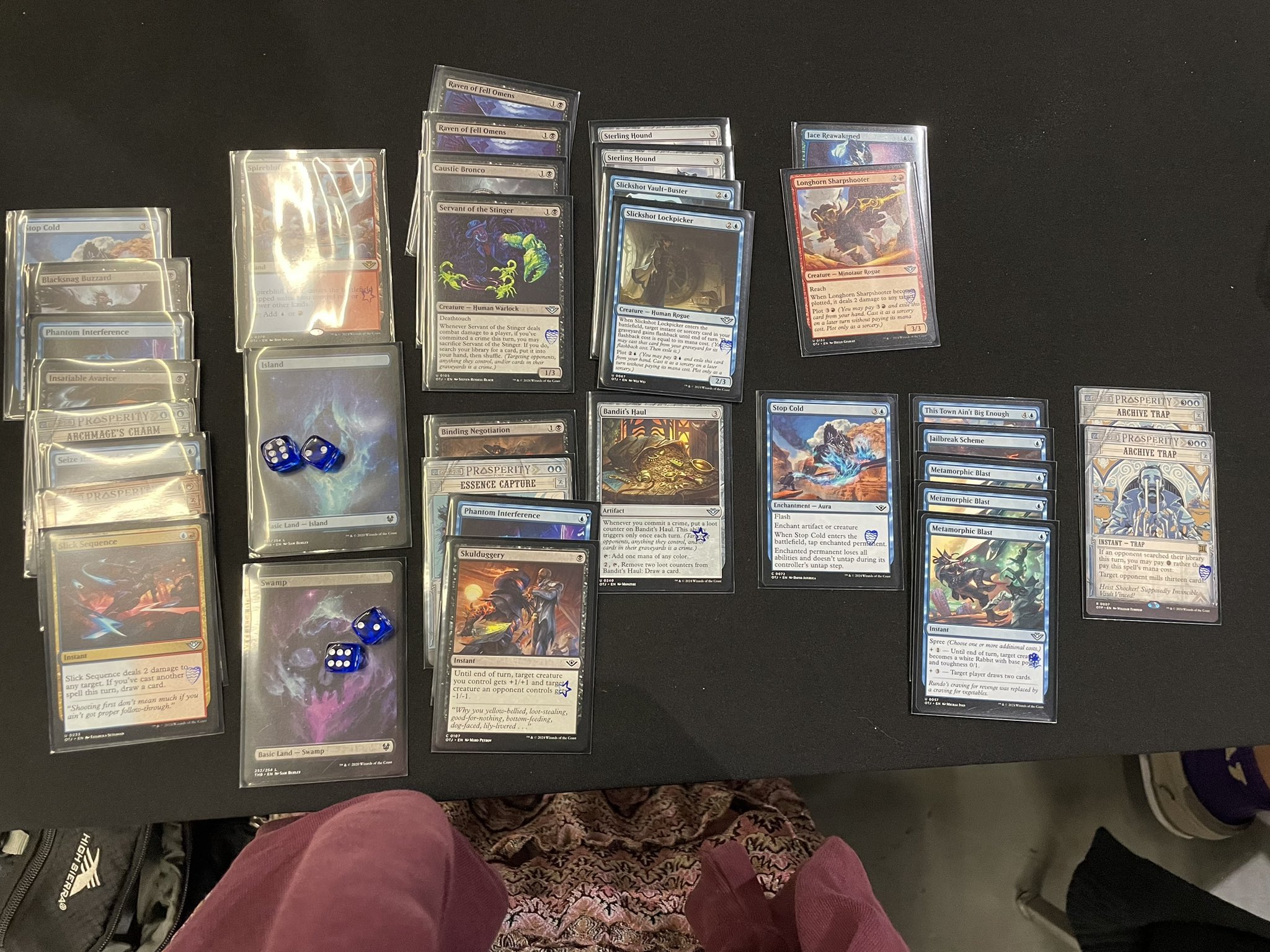 my day 1 draft deck, with which I won all 6 games with mill :3